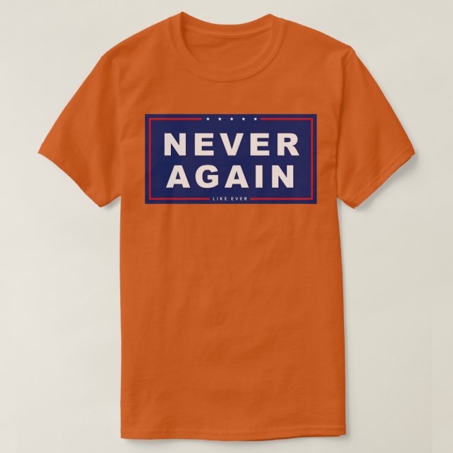 Camiseta Nunca Mais (Frente do Design)