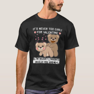 Camiseta Nunca Mais Cedo Para O Pensamento De Namorados Que