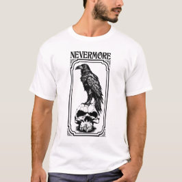 Camiseta Nunca mais | Edgar Allan Poe - Raven