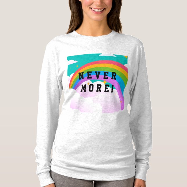 Camiseta nunca mais pacto arco-íris (Frente)