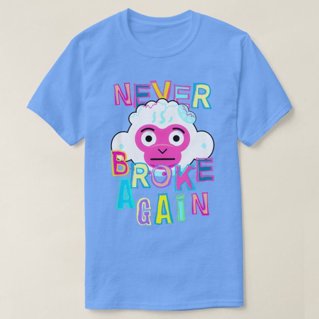Camiseta Nunca Mais Quebrou Macaco (Frente do Design)
