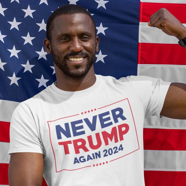 Camiseta Nunca Mais Trump 2024 (Criador carregado)
