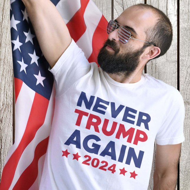 Camiseta Nunca Mais Trump 2024 (Criador carregado)