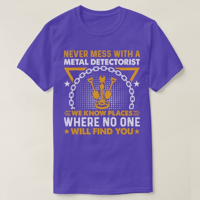 Camiseta Nunca Mal Com Uma Detecção De Metal Detector (Frente do Design)