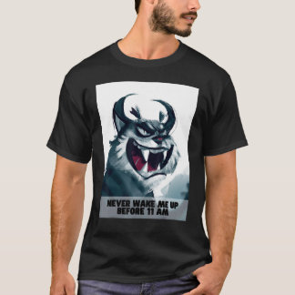 Camiseta Nunca me acordar sonolento animal