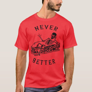 Camiseta Nunca Melhor Esqueleto Estranho Season Skull Hallo