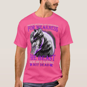 Camiseta Nunca Misture Minha Bondade Para O Lobo Fraqueza
