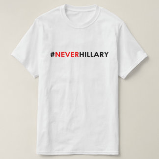 Camiseta Nunca #NEVERHILLARY do t-shirt de Hillary
