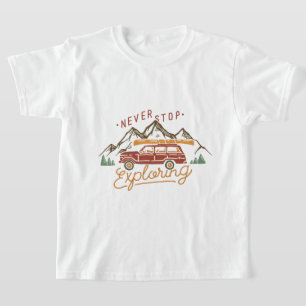 Camiseta Nunca parar de explorar