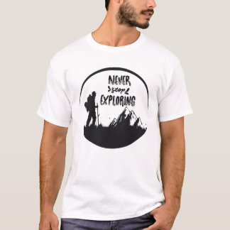 Camiseta Nunca Parar de Explorar