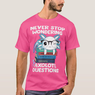 Camiseta Nunca Pare De Perguntar Sobre Questões Aolotl