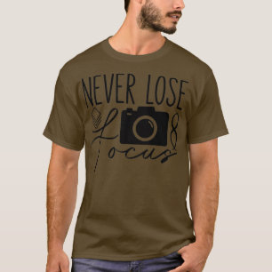 Camiseta Nunca Perder Foco Fotografia Fotógrafo Câmera P