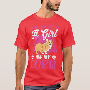 Camiseta Nunca Prende Entre Uma Garota E Seu Corgi956