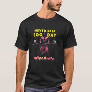 Camiseta Nunca Pule o Dia do Ovo Jesus Engraçado P