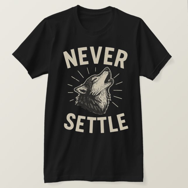 CAMISETA NUNCA SE CONFORMAR (Frente do Design)
