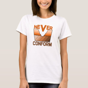 Camiseta Nunca se conforme - Discordância Angular do Geólog