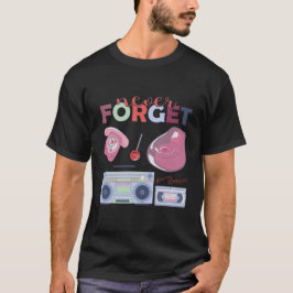 Camiseta Nunca se esqueça do CD VHS do disquete cassete