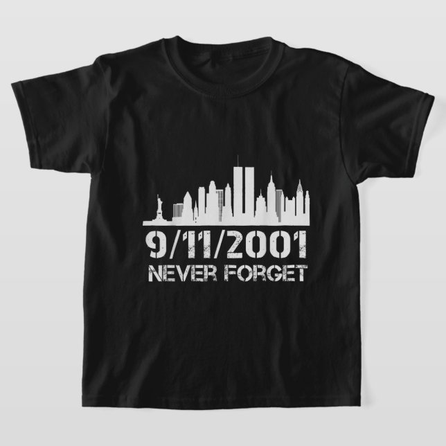 Camiseta Nunca se esqueça do memorial patriota do aniversár (Postura )