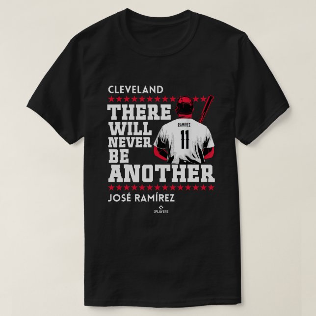 Camiseta Nunca Seja Outro José Ramirez Cleveland MLBPA (Frente do Design)