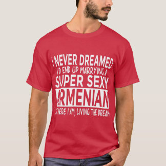 Camiseta Nunca Sonhei Casando Com Super Armênio Engraçado A