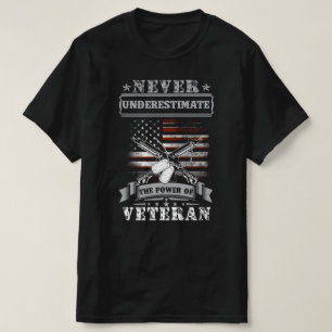 Camiseta nunca subestima o poder do veterano