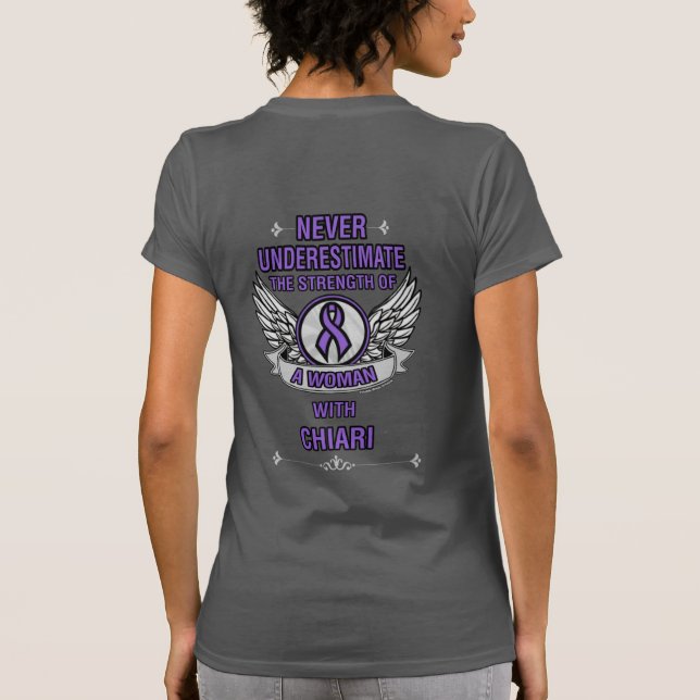 Camiseta Nunca Subestimar/Mulher... Chiari (Verso)
