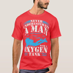 Camiseta Nunca Subestimar O Oxigênio Do Homem Tank Funny Sc