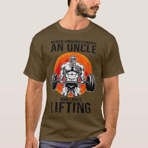 Camiseta Nunca Subestimar O Tio Gym Workout Malhação Weig
