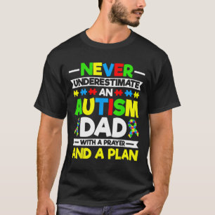Camiseta Nunca Subestimar Um Pai Autismo - Autismo Awarene