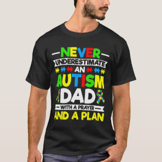 Camiseta Nunca Subestimar Um Pai Autismo - Autismo Awarene