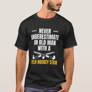 Camiseta Nunca Subestimar Um Velho Com Um Choque De Campo