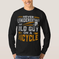 Nunca subestimar uma Cara antiga em uma bicicleta