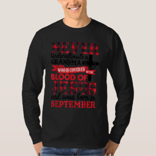 Camiseta Nunca Subestime A Avó Aniversário De Setembro