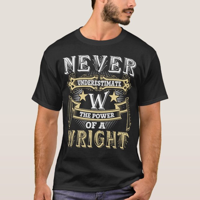Camiseta Nunca Subestime A Potência Do Nome De Escrito (Frente)
