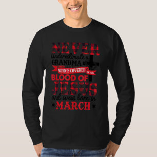 Camiseta Nunca Subestime A Vovó Marchando A Mãe De Aniversá