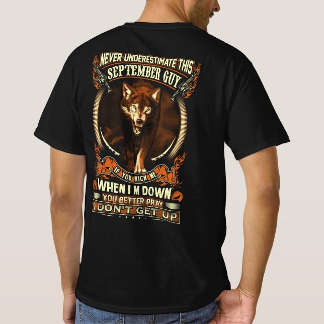 Camiseta Nunca Subestime Esta Cara De Setembro (Verso)
