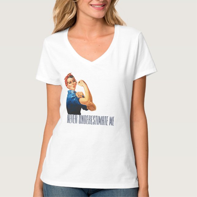 Camiseta Nunca Subestime-Me - Poder das Meninas (Frente)