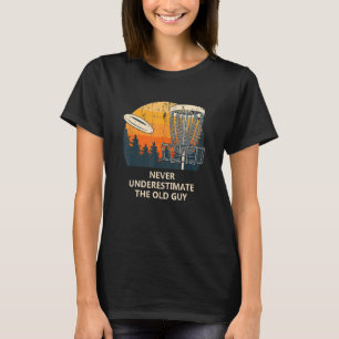 Camiseta Nunca Subestime O Golf Do Pai De Golfe De Cara Ant
