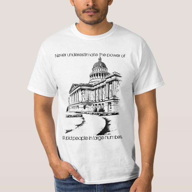 Camiseta Nunca subestime o peso (Frente)