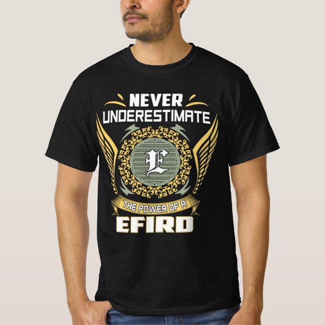 Camiseta Nunca Subestime O Poder De Um Efird (Frente)