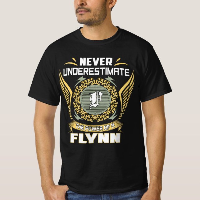 Camiseta Nunca Subestime O Poder De Um Flynn (Frente)