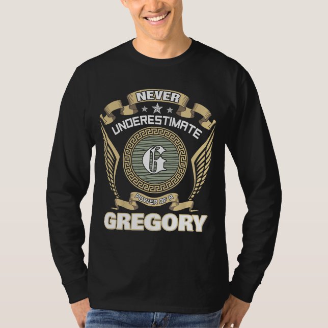 CAMISETA NUNCA SUBESTIME O PODER DE UM GREGORY (Frente)