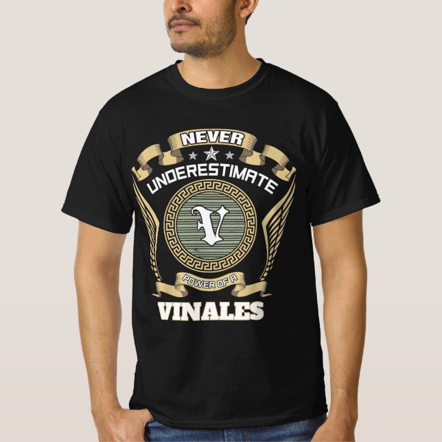 Camiseta Nunca subestime o poder de um VINALES (Frente)