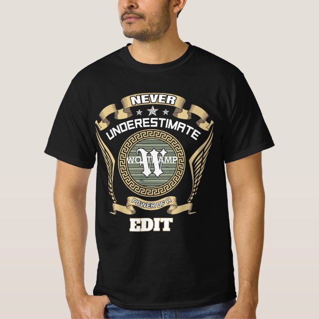 Camiseta Nunca subestime o poder de um WOLTKAMP (Frente)