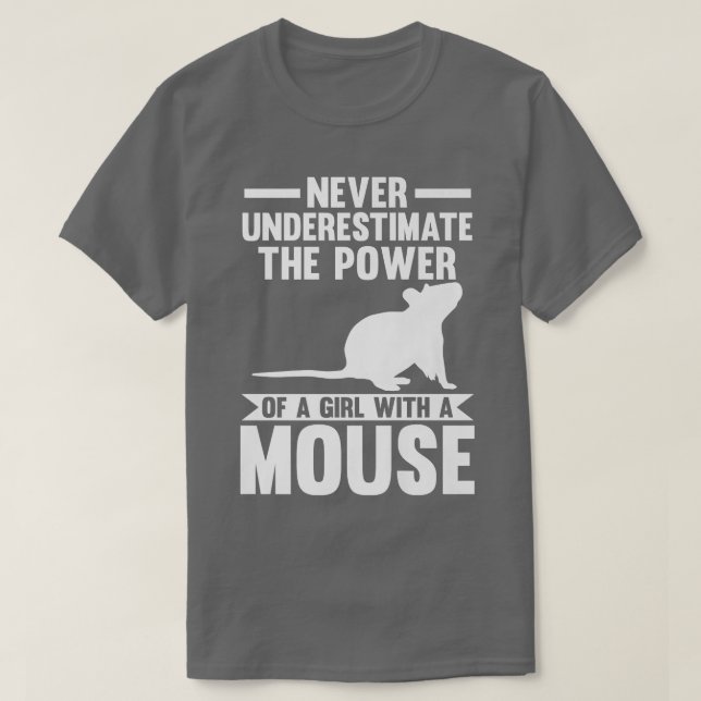 Camiseta Nunca subestime o poder de uma garota que amava (Frente do Design)