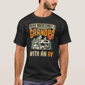 Camiseta Nunca Subestime Um Avô Com RV