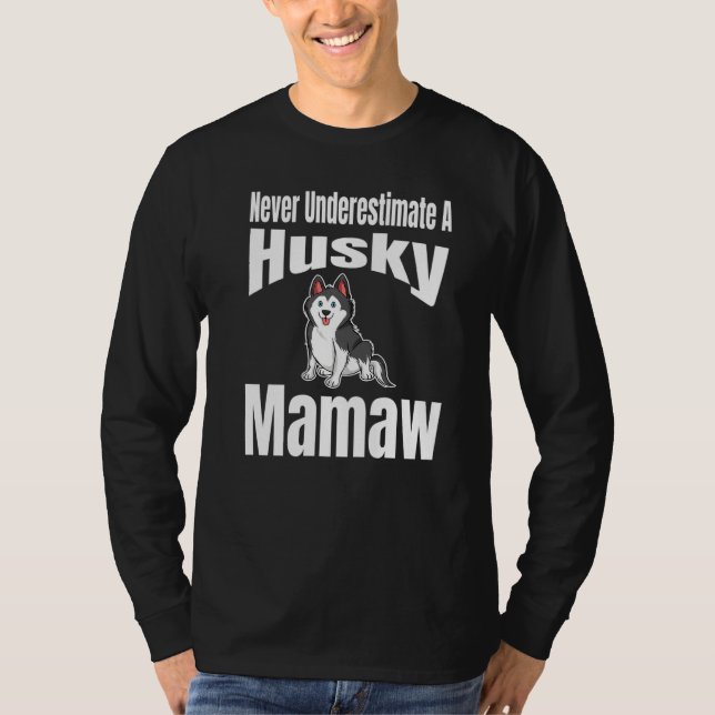 Camiseta Nunca Subestime Um Dono Amante de Cachorro Husky M (Frente)