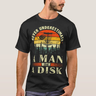 Camiseta Nunca Subestime Um Homem Com Uma Vintagem De Golfe