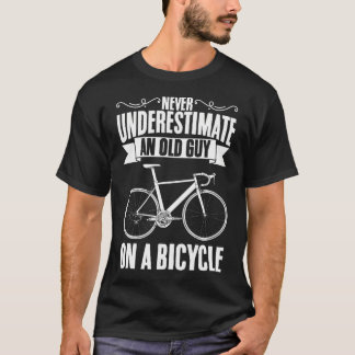 Camiseta Nunca Subestime um Velho Cara numa Bicicleta Cicli