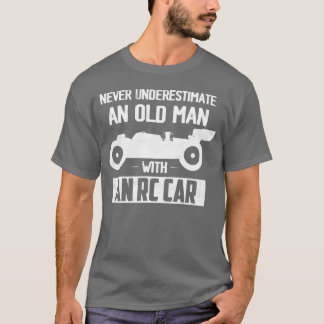 Camiseta Nunca Subestime Um Velho Com Um Carro De Corrida R